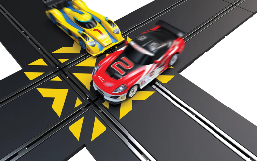 Scalextric Kreuzung mit Ausgleichsstücken ohne Autos! C8213